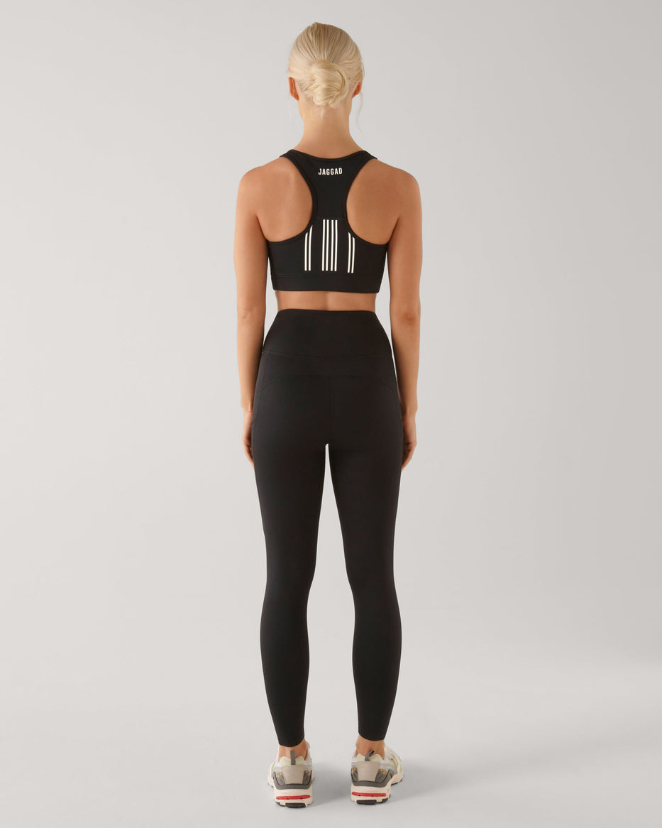 Classic Ankle Biter Pocket Leggings Black/Seafoam