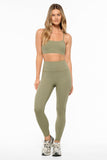 Motion Super High Waist Ankle Biter Ultra Flex Legging Olive