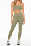 Motion Super High Waist Ankle Biter Ultra Flex Legging Olive