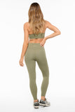 Motion Super High Waist Ankle Biter Ultra Flex Legging Olive