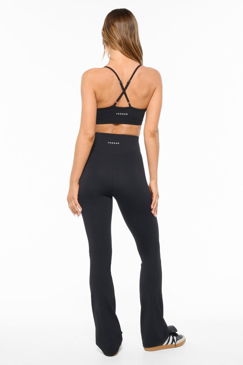 Adaption Cross-Back Crop Bra Black