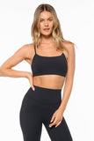 Adaption Cross-Back Crop Bra Black