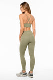 Adaption Cross-Back Crop Bra Olive