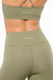 Motion Super High Waist Ankle Biter Ultra Flex Legging Olive