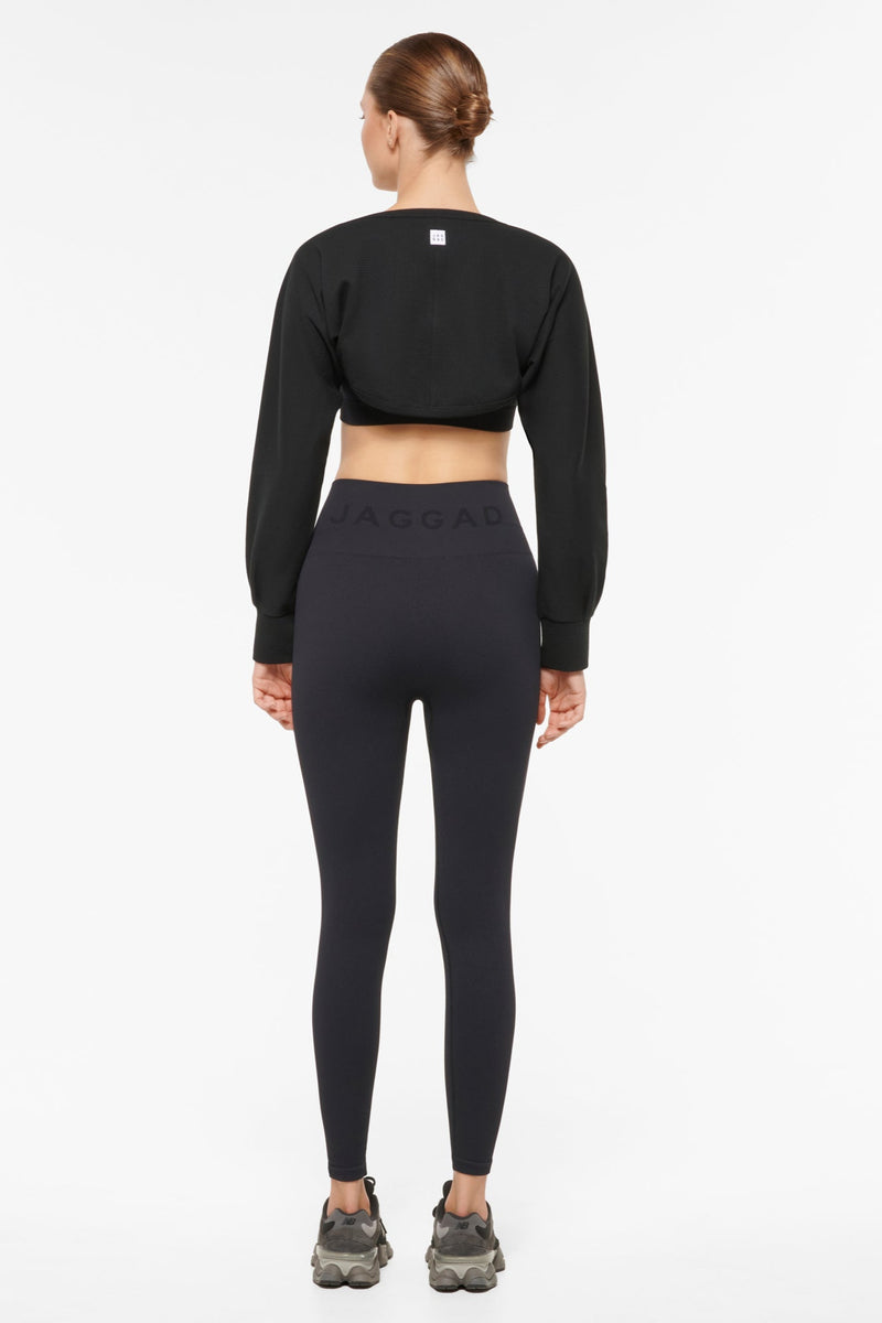 Kepler Waffle Shrug Black