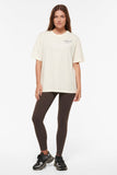 Park Ridge Oversized Split Hem Tee Swan White