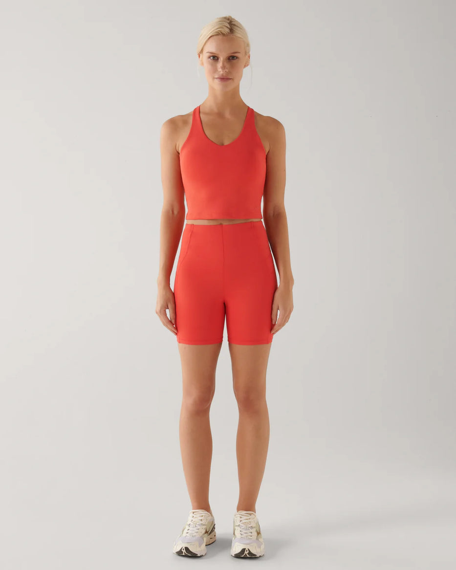 Highline Sport Eco Shorts Hibiscus Red