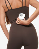 Ultimate Super High Waist Ankle Biter Ultra Flex Legging Coffee Bean