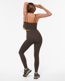 Ultimate Super High Waist Ankle Biter Ultra Flex Legging Coffee Bean