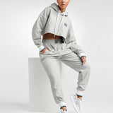 Montego Crop Quilted Hoodie