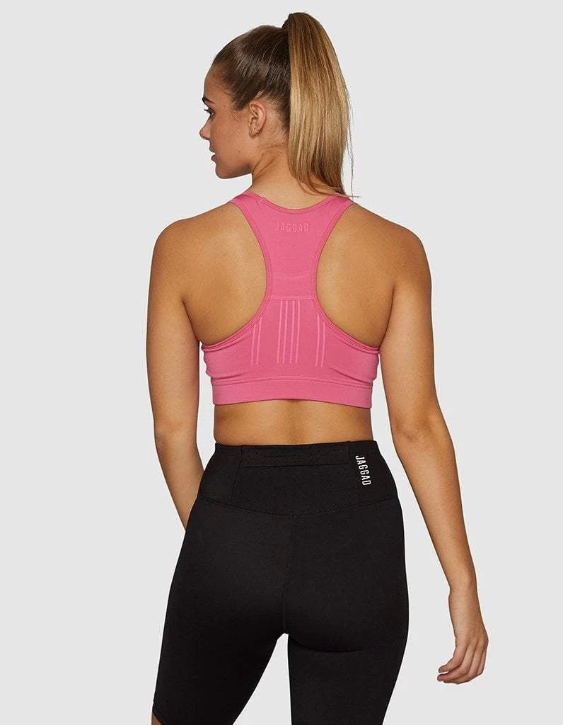 High Support Crop Bubblegum Pink