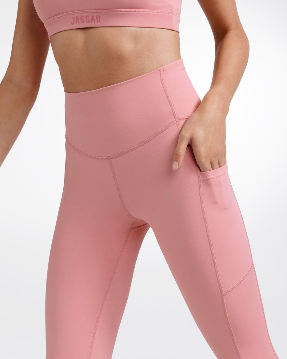 Highline Reflect Full Length Pocket Eco Leggings / Blush