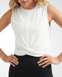 Downtown Crop Twist Rib Tank