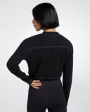 Caledonia Reflect Crop Long Sleeve Organic Cotton Top