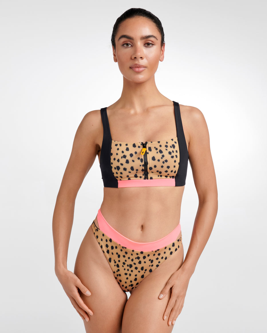 Palmetto Square Neck Eco Bikini Top