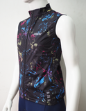 Mens Black Floral Cycle Vest