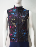 Mens Black Floral Cycle Vest