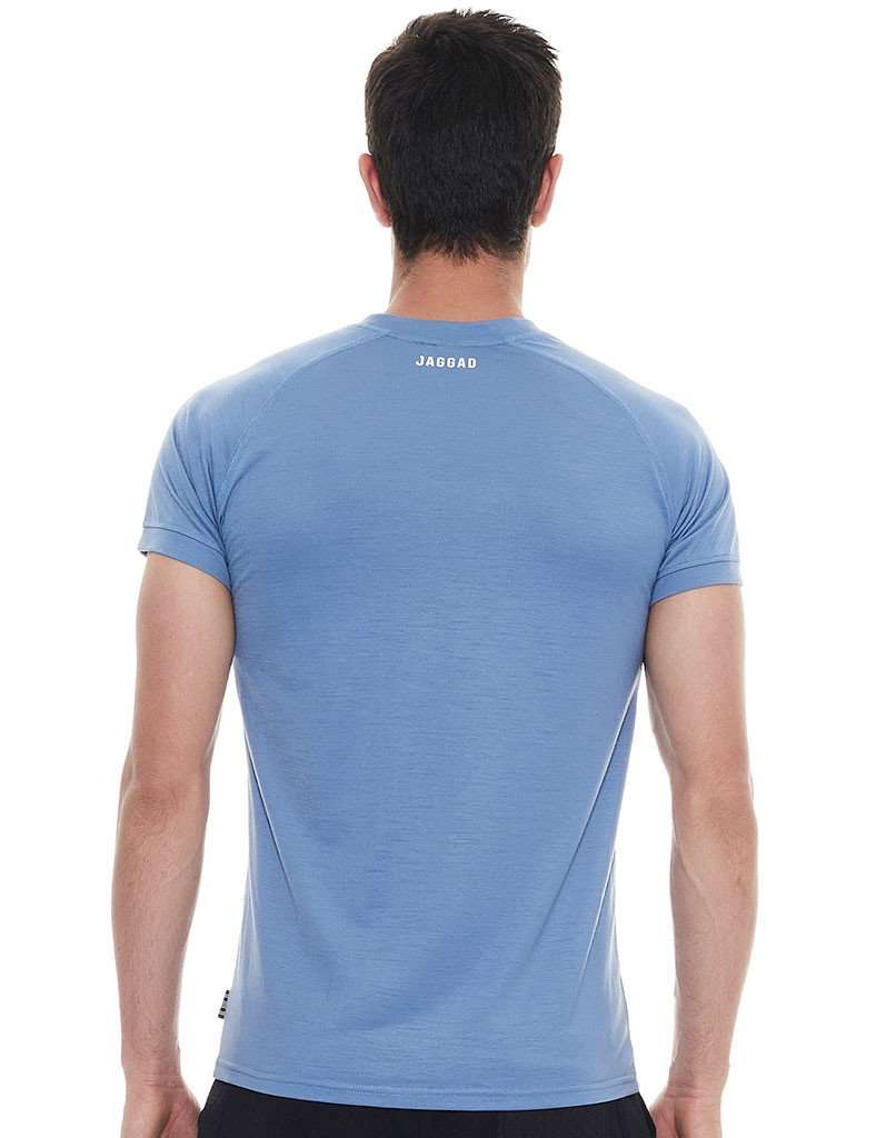 Hemisphere 8 Stripe Tee-Coronet Blue