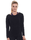 Plie LS Phantom Open Back Tee
