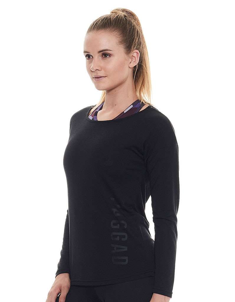 Plie LS Phantom Open Back Tee