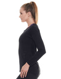Plie LS Phantom Open Back Tee