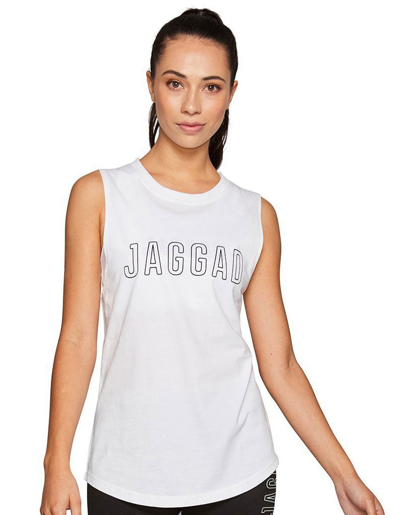 Women's Core Muscle Tank White