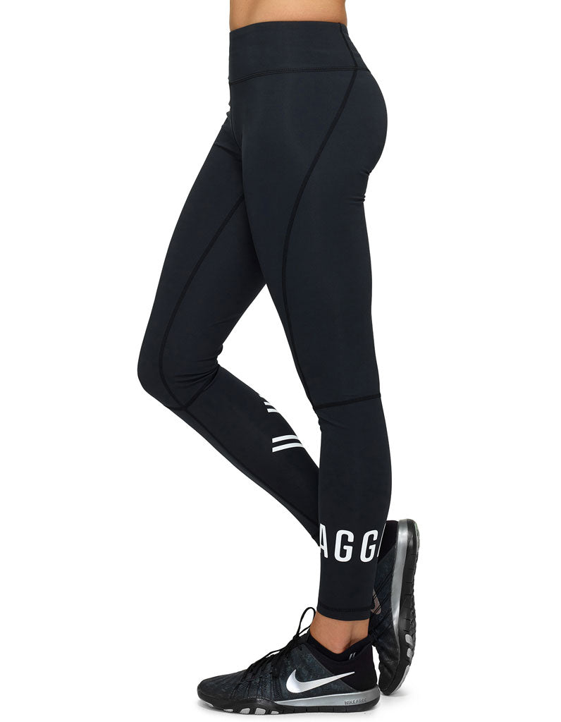 Black/White Compression Leggings