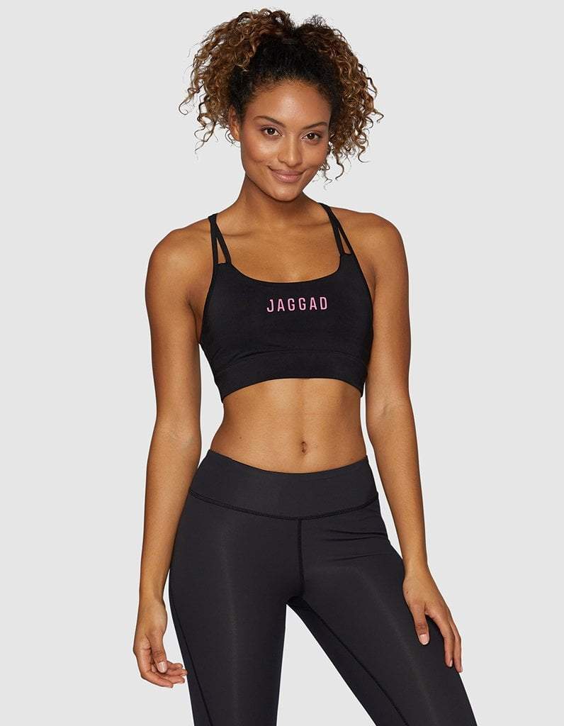 Core Crop Bra Fuchsia Logo