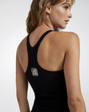 Portland Inbuilt Bra Seamless Tank Black