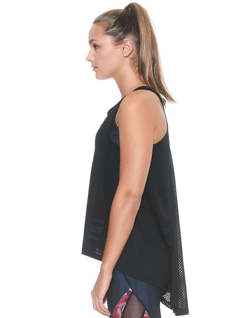 Women's Centre Piece Draped Tank-Phantom