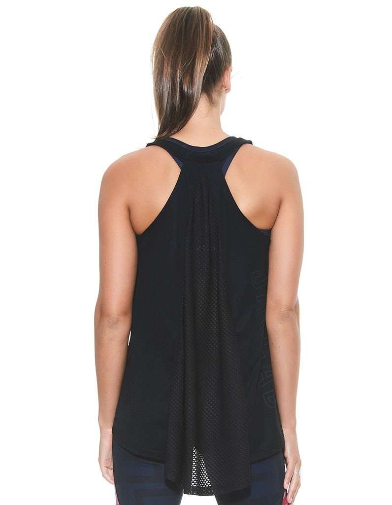 Women's Centre Piece Draped Tank-Phantom