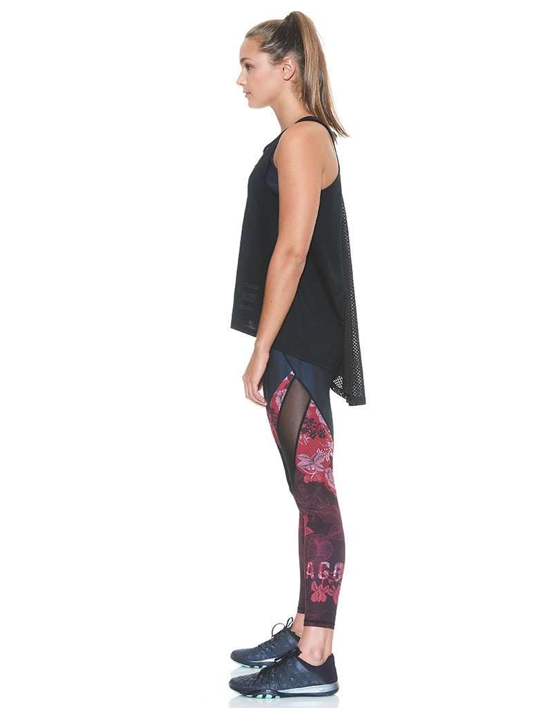 Women's Centre Piece Draped Tank-Phantom