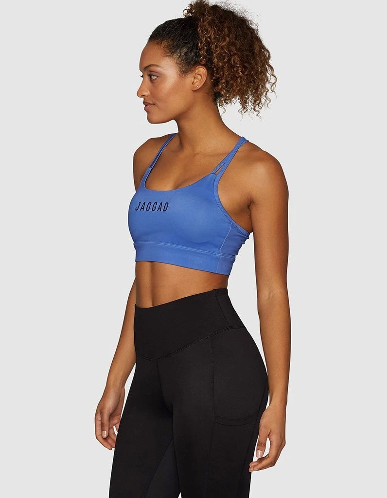 Cobalt Strappy Crop Bra