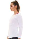 Women's Crystal LS Open Back Tee
