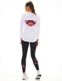 Women's Crystal LS Open Back Tee