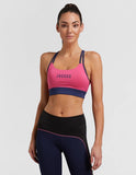 Magenta Strappy Crop Bra