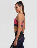 Magenta Strappy Crop Bra