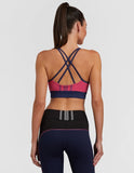 Magenta Strappy Crop Bra