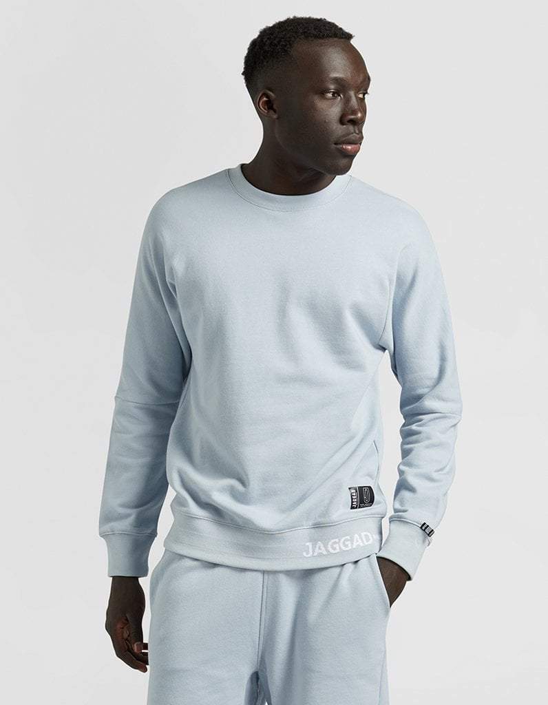 Pale Blue Crew-Neck Sweater