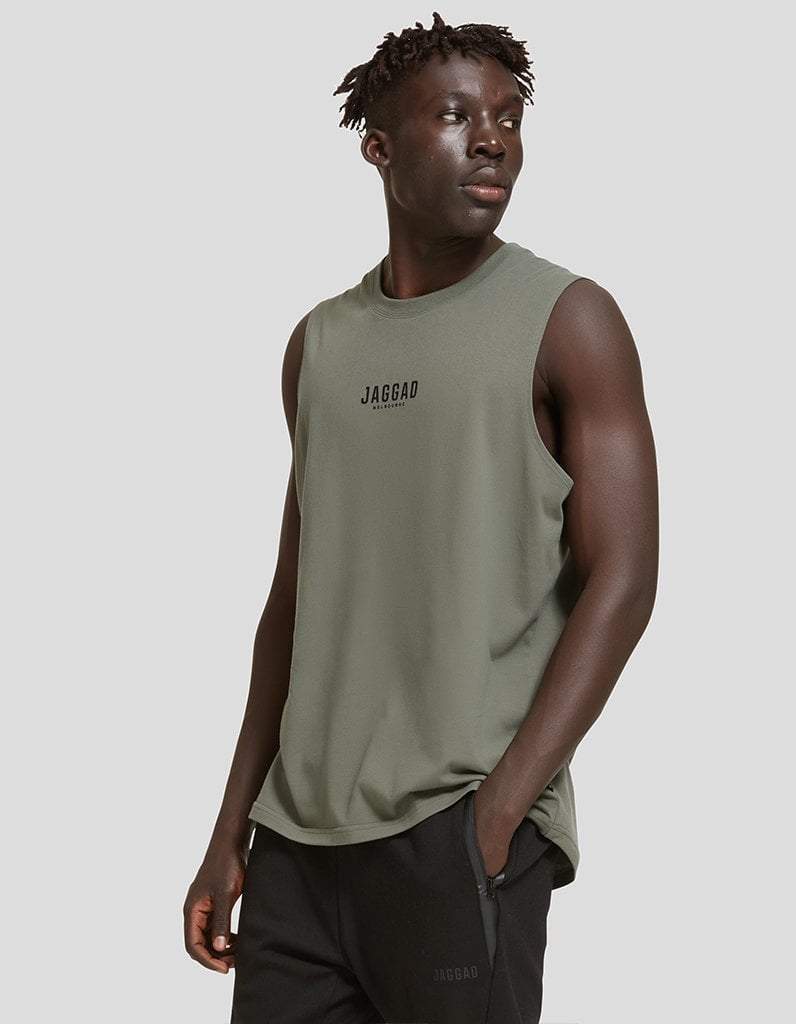 Khaki Muscle Tank