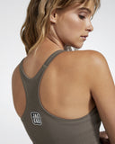 Portland Inbuilt Bra Seamless Tank Mocha