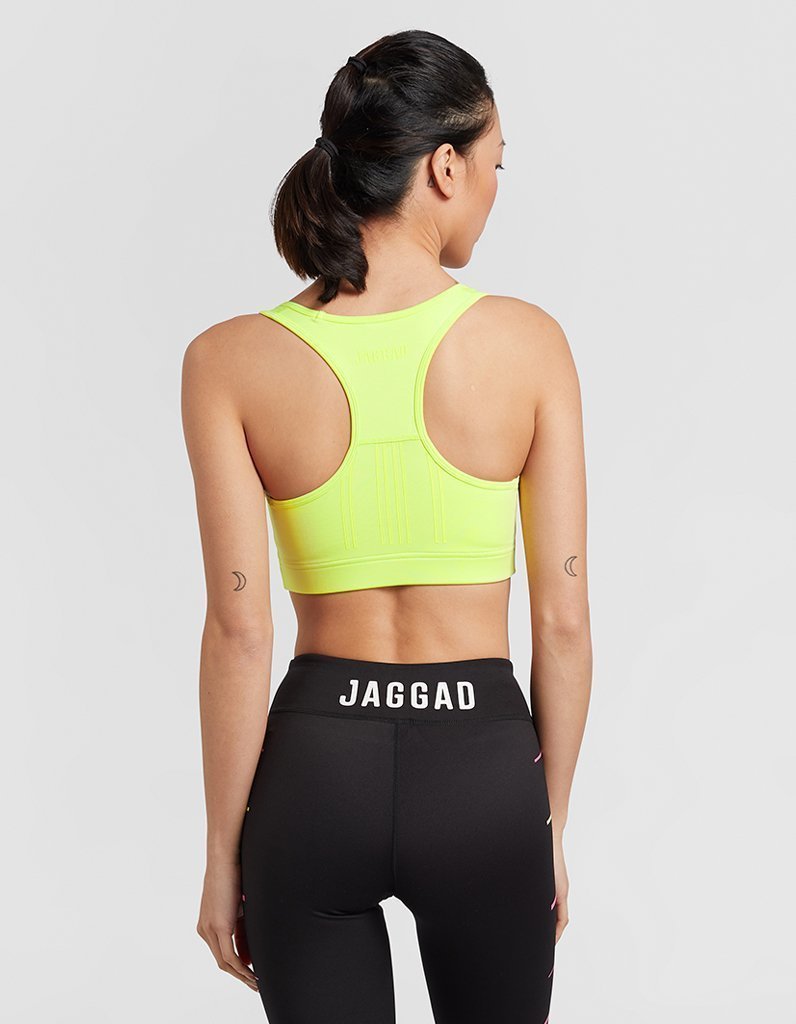 Neon Lime High Support Crop Top