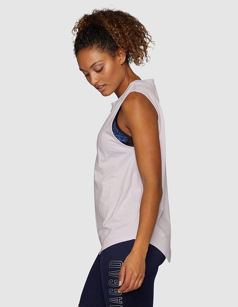 Orchid Side Step Muscle Tank
