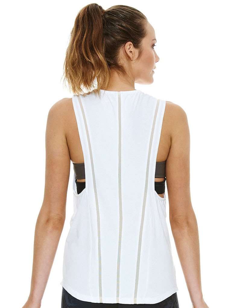 J'Aton X Jaggad Sheer Panelled Muscle Tank
