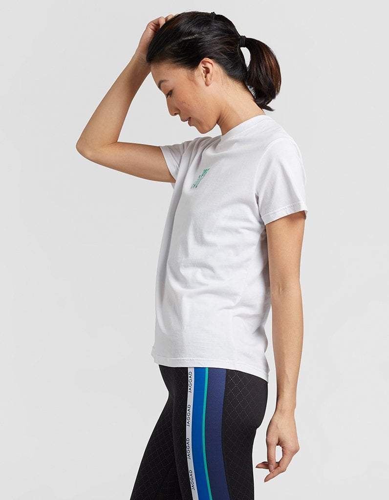 Slim Tee Shirt-White/Green