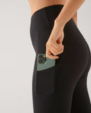 Classic Ankle Biter Pocket Leggings Black/Seafoam