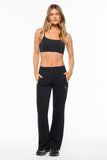 Adaption Wide Leg Trackpant Black