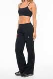 Adaption Wide Leg Trackpant Black