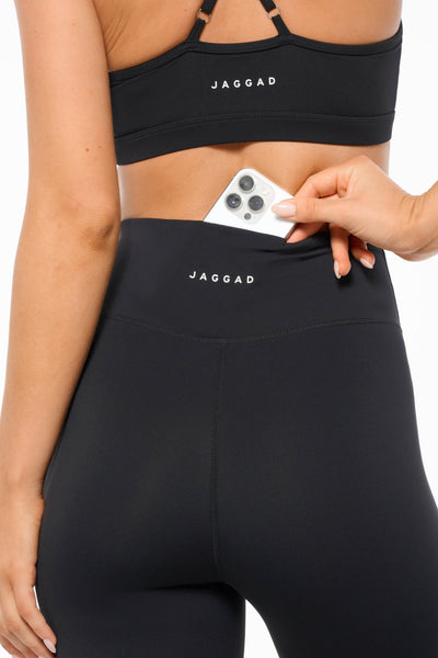 Adaption Cross-Back Crop Bra Black