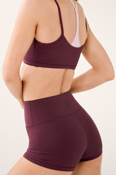 San Diego Double Layer Crop Top CHERRY